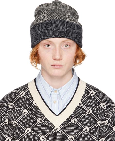 gucci grey beanie|More.